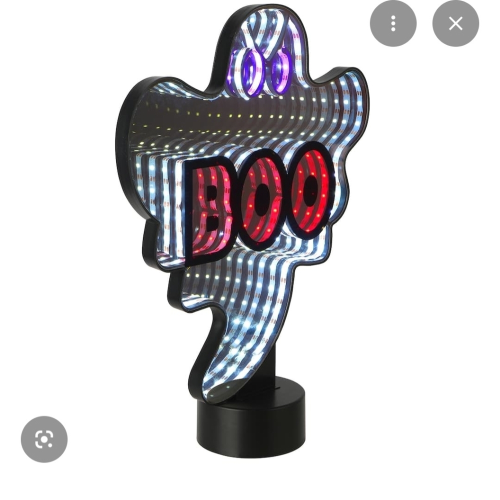 Ashland Halloween LED Ghost Infinity Light Decoration Boo